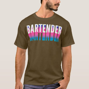 Barkeeper mit langer strahlender Schatten 1 T-Shirt