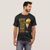 Barkeeper Mixologe bitte mit dem Ba T-Shirt (Vorne ganz)