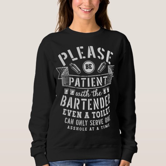 Barkeeper Mixologe Cocktail Bartending Barman Ba Sweatshirt (Vorderseite)