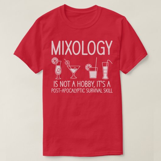 Barkeeper Mixologe Cocktails Bar Drinks T-Shirt (Design vorne)
