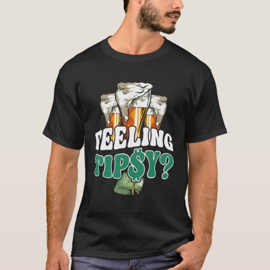 Barkeeper Mixologe Gefühl Tipsy T-Shirt (Vorderseite)
