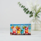 Barkeeper Mixologist Business Cards Visitenkarte (Stehend Vorderseite)