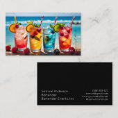 Barkeeper Mixologist Business Cards Visitenkarte (Vorne/Hinten)