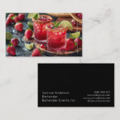 Barkeeper Mixologist Business Cards Visitenkarte (Vorne/Hinten)