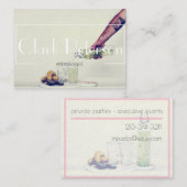 Barkeeper Mixologistgrün-Geschäftskarte Visitenkarte (Vorne/Hinten)