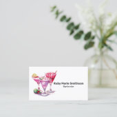 Barkeeper Mixology Magic: Gefallen an der Nachfrag Visitenkarte (Stehend Vorderseite)