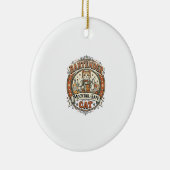 Barkeeper Mocktail-sicher Katze Barkeeper Mocktail Keramik Ornament (Rechts)