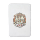 Barkeeper Mocktail-sicherer Katze Barkeeper Mockta Badematte (Vorderseite Vertikal)