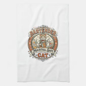 Barkeeper Mocktail-sicherer Katze Barkeeper Mockta Geschirrtuch (Vertikal)