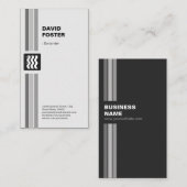 Barkeeper - Modernes Schwarz-weiß Visitenkarte (Vorne/Hinten)