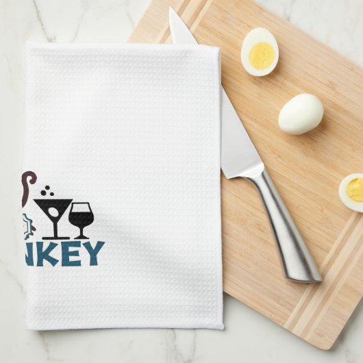 Barkeeper Monkey Geschirrtuch (Viertel Falte)