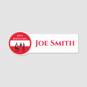 Barkeeper Namensschild (Vorderseite)