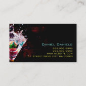 Barkeeper Nightlife Business Card Visitenkarte (Rückseite)