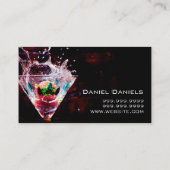 Barkeeper Nightlife Business Card Visitenkarte (Rückseite)