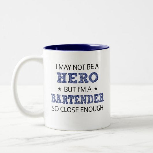 Barkeeper Novelty Zweifarbige Tasse (Links)