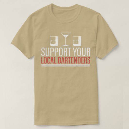 Barkeeper Party Cocktail Shaker Pub 5 T-Shirt (Design vorne)