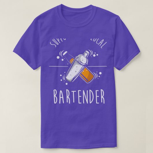 Barkeeper Party Cocktail Shaker Puff 6 T-Shirt (Design vorne)