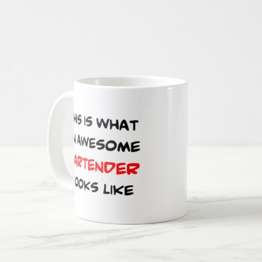 Barkeeper, phantastisch kaffeetasse (Vorderseite Links)