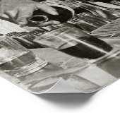 Barkeeper Pouring Drink, 1910. Vintages Foto Poster (Ecke)