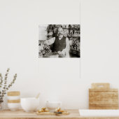 Barkeeper Pouring Drink, 1910. Vintages Foto Poster (Küche)