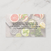 Barkeeper Pouring einen Cocktail | Mixologe Visitenkarte (Rückseite)