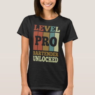 Barkeeper Pro Unlocks Vintagen Stil einzigartig T-Shirt