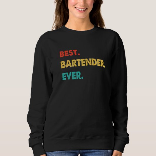 Barkeeper Professionelle Retro Bester Barkeeper je Sweatshirt (Vorderseite)