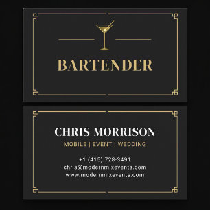 Barkeeper Profi Visitenkarte