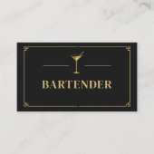 Barkeeper Profi Visitenkarte (Vorderseite)