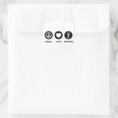 Barkeeper Quadratischer Aufkleber (Tasche)