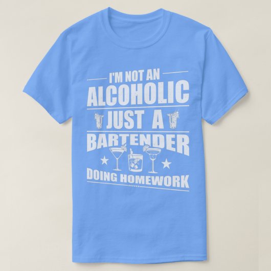 Barkeeper-Redewendungen T-Shirt (Design vorne)