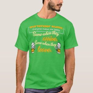 Barkeeper Regeln Party Cocktail Pub 1 T-Shirt