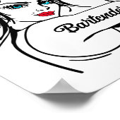 Barkeeper Rosie The Riveter Button Up Poster (Ecke)