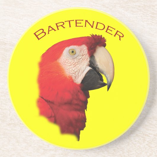 Barkeeper Sandstein Untersetzer (Vorne)