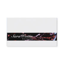 Barkeeper Script Wine Flow Business Card