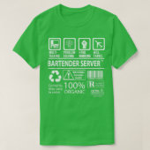 Barkeeper Server MultiTasking - zertifizierte Jobü T-Shirt (Design vorne)