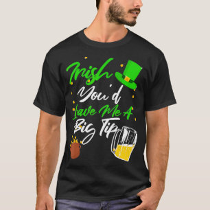 Barkeeper Server St. Patricks Day Irische Tipp war T-Shirt