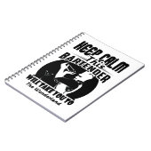 Barkeeper Shirt - Ruhe Behalten Dieser Barkeeper T Notizblock (Linke Seite)