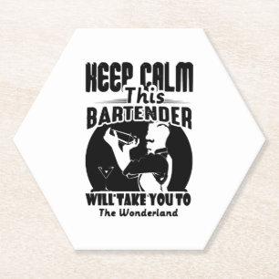 Barkeeper Shirt - Ruhe Behalten Dieser Barkeeper T Untersetzer