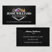 Barkeeper Slogans Business Cards Visitenkarte (Vorne/Hinten)