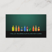 Barkeeper Slogans Business Cards Visitenkarte (Rückseite)