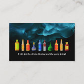 Barkeeper Slogans Business Cards Visitenkarte (Rückseite)