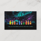 Barkeeper Slogans Business Cards Visitenkarte (Rückseite)