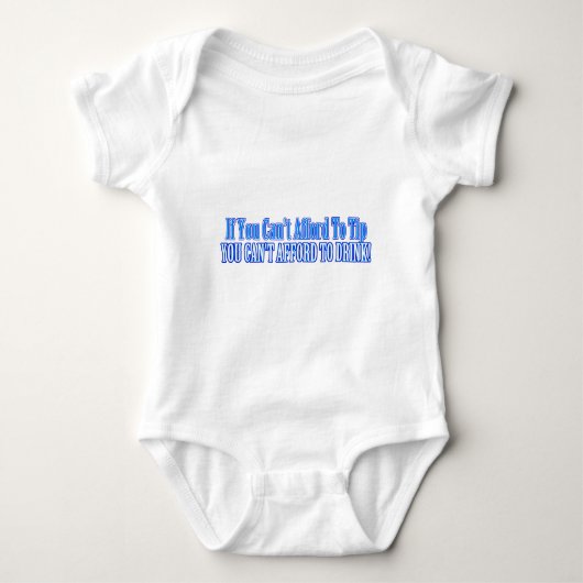Barkeeper Sprichwort Baby Strampler (Vorderseite)