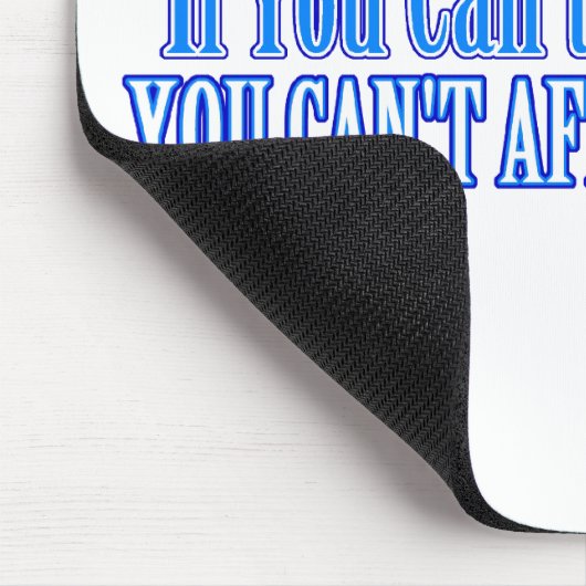 Barkeeper Sprichwort Mousepad (Ecke)