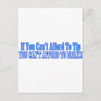 Barkeeper Sprichwort Postkarte