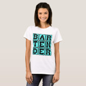Barkeeper, Trinkspender T-Shirt (Vorne ganz)
