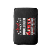 Barkeeper Ugly Christmas Sweater Geschenk Funny Ba Badematte (Vorderseite Vertikal)