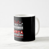 Barkeeper Ugly Christmas Sweater Geschenk Funny Ba Kaffeetasse (VorderseiteRechts)