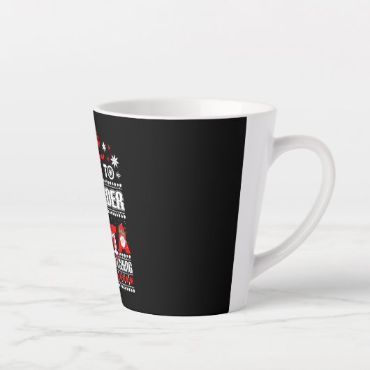 Barkeeper Ugly Christmas Sweater Geschenk Funny Ba Milchtasse (Rechts)